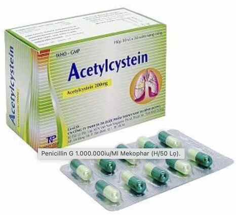 Acetylcystein 200mg Mekophar (H/100v)