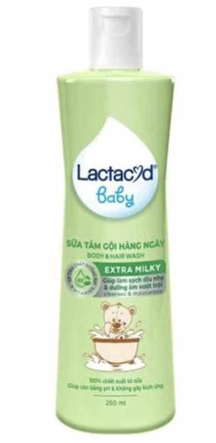 Sữa Tắm Gội Lactacyd Baby Extra Milky Sanofi