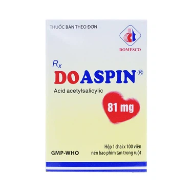 Doaspin Aspirin 81mg Domesco (C/100v)