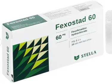 Fexostad 60 trị triệu chứng viêm mũi dị ứng, mày đay (1 vỉ x 10 viên)