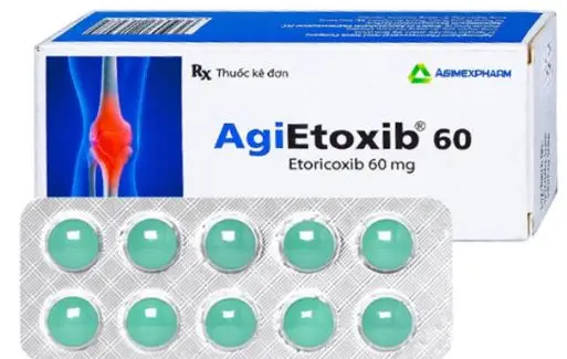 Thuốc AgiEtoxib 60 điều trị các trường hợp viêm xương khớp, viêm khớp dạng thấp
