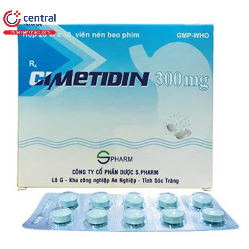 Cimetidin 300mg - Hộp 200 viên - S.Pharm