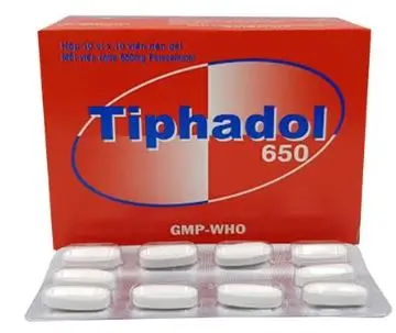 Tiphadol 650mg Tipharco (Hộp 100 viên)