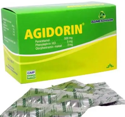 Thuốc Agidorin điều trị hạ sốt giảm đau