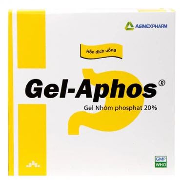 Hỗn dịch uống Gel-Aphos Agimexpharm điều trị viêm dạ dày cấp và mạn (20 gói)