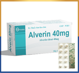 Alverin 40mg - Hộp 30 viên - S.Pharm