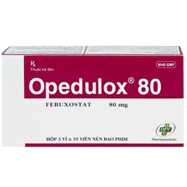 Thuốc Opedulox 80 OPV điều trị tăng acid uric mạn tính (3 vỉ x 10 viên)