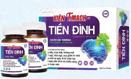 Viên Thông Mạch- Tiền Đình: đau đầu, Hoa mắt, chóng mặt, mất ngủ khó ngủ suy giảm trí nhớ đau mỏi vai gáy tê bì chân tay