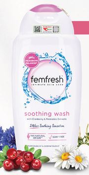 Dung Dịch Vệ Sinh Phụ Nữ Femfresh Soothing Wash - Hỗ Trợ Các Vấn Đề Vùng Kín