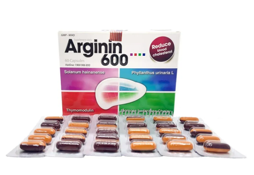 ARGININ 600 (5 viên/vỉ x 12 vỉ/hộp) - 01 