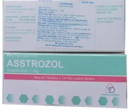 Thuốc Asstrozol 1mg điều trị ung thư