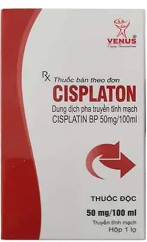 Thuốc Cisplaton 50mg/100ml được sử dụng để tiêm truyền tĩnh mạch