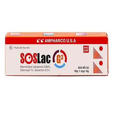 Soslac g3 ampharco (lốc/10tube/15gr)