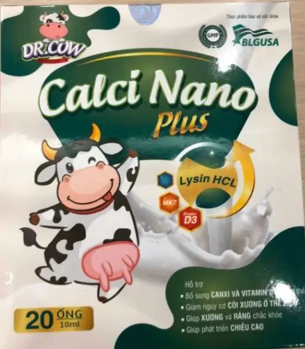 CALCI NANO PLUS cho bé 20 ống x 10ml