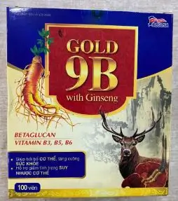 Viên tăng lực nhân sâm Gold 9B With Ginseng - Giúp bồi bổ cơ thể_Hộp 100 viên