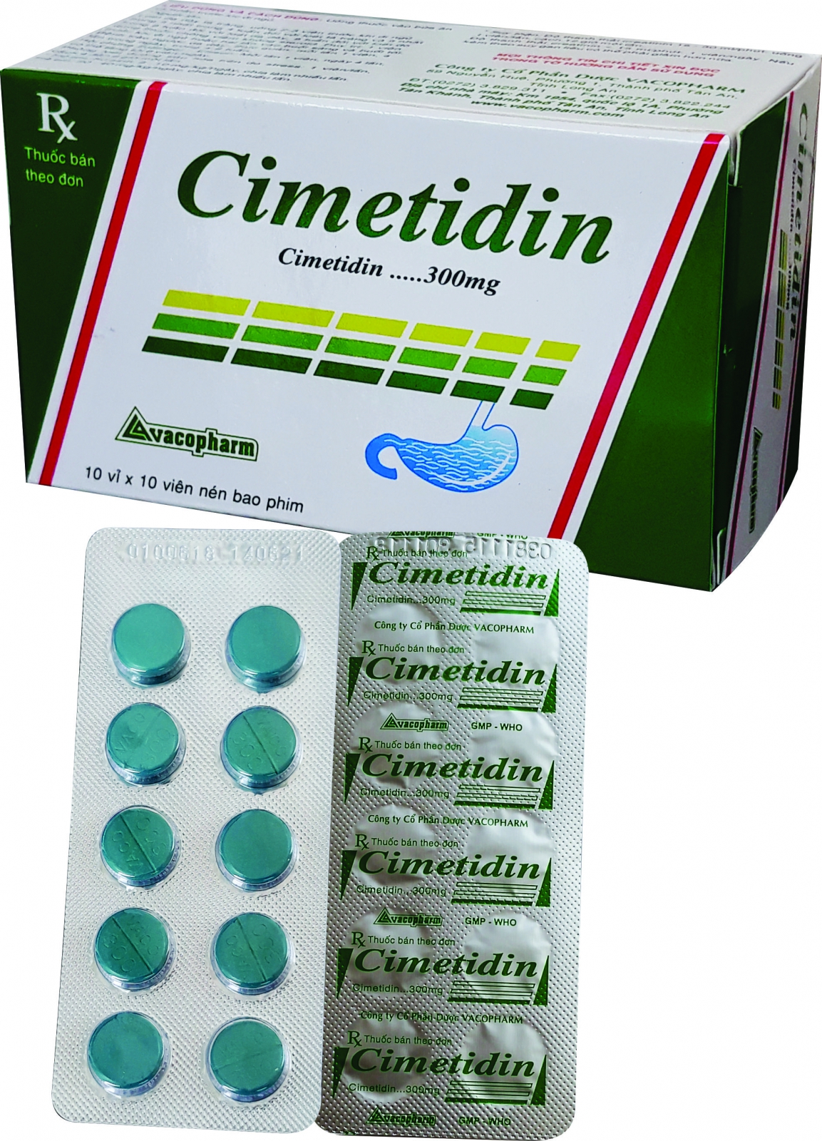 CIMETIDIN  (Hộp 10 vỉ x 10 viên)