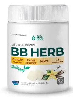 Viên sữa ăn liền BB HERB vị Vani