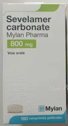 Thuốc Sevelamer Carbonate 800mg (180 viên) điều trị tăng Phosphate huyết