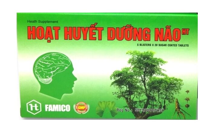 Hoạt Huyết Dưỡng Não Famico (Hộp 100 viên)