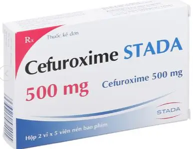 Cefuroxime Stada 500mg trị nhiễm khuẩn (2 vỉ x 5 viên)
