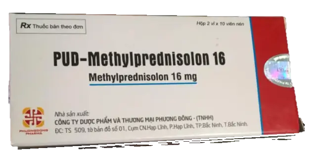 Thuốc PUD Methylprednisolon 16 kháng viêm, điều trị lupus ban đỏ hệ thống