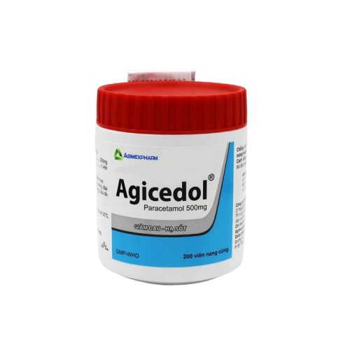 Agicedol 500 Agimexpharm 200 viên – Hạ sốt giảm đau, nhẹ đến vừa