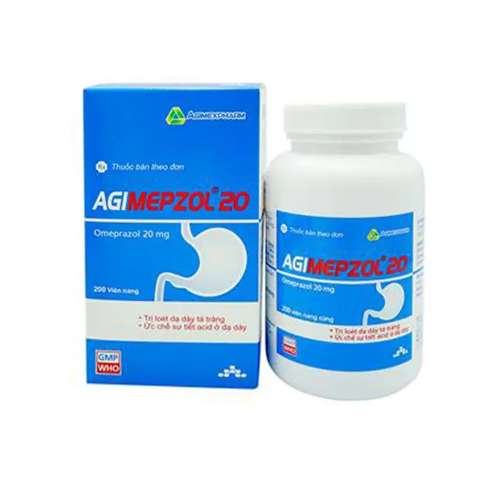 Agimepzol 20mg Agimexpharm 200 viên – Trào ngược dạ dày, thực quản