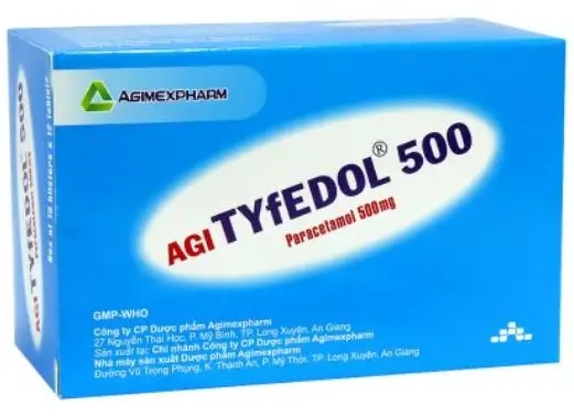 Thuốc Agi Tyfedol 500 - Điều trị hạ sốt giảm đau (10 vỉ x 12 viên)