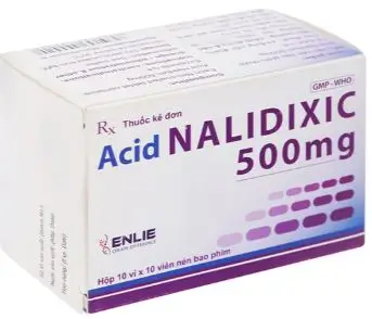 Acid Nalidixic Becamex 500mg trị nhiễm khuẩn đường tiết niệu dưới (10 vỉ x 10 viên)