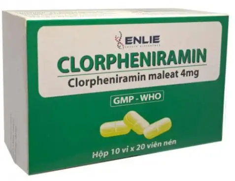 Clorpheniramin 4mg - Chai 500 viên nén - ENLIE giúp làm giảm triệu chứng sốt, dị ứng