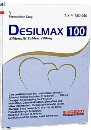 Thuốc Desilmax 100 điều trị rối loạn chức năng cương dương ở nam giới