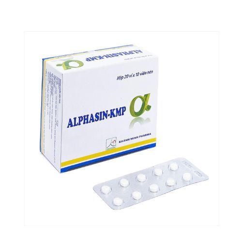 Alphasin Hỗ trợ giảm phù nề - Hộp 20 vỉ x  10 viên - Khánh Minh Pharma