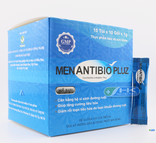 Men Antibio Pluz - Hộp 100 gói x 1g - Nam Việt