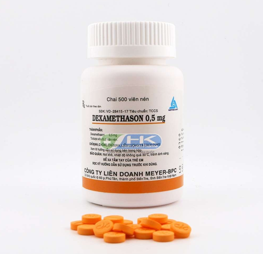 Dexamethason Thuốc kháng viêm hiệu quả - Chai 500 viên nén - Meyer Pharma