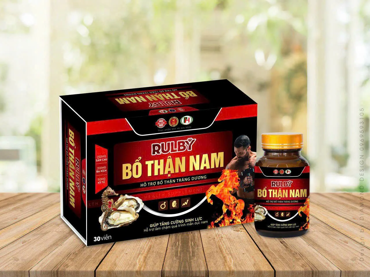 Viên uống Rulby Bổ Thận Nam – Hỗ trợ chức năng sinh lý, cải thiện suy giảm sinh lực