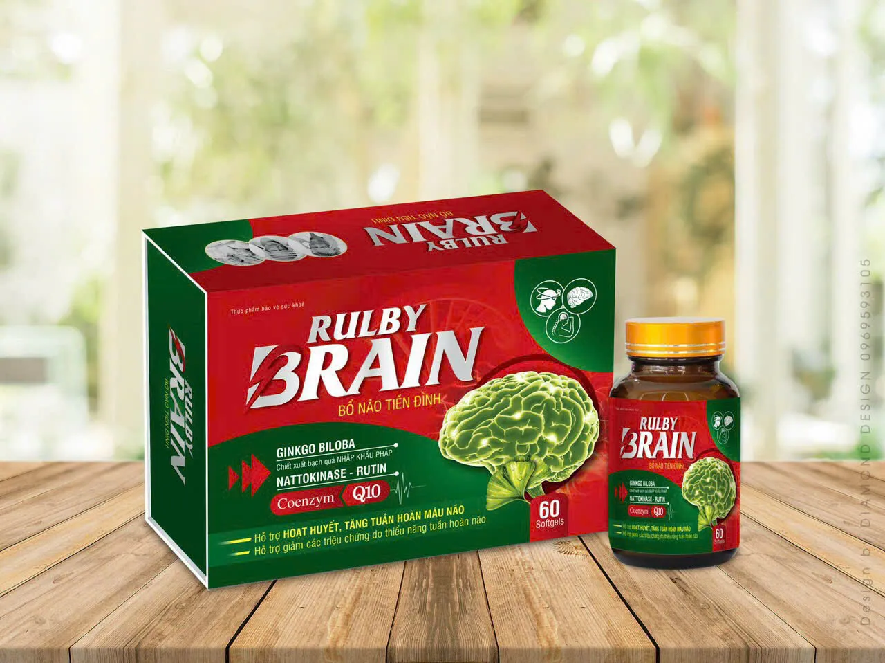 Viên uống Rulby Brain – Cải thiện trí nhớ, hỗ trợ người tai biến, suy giảm tuần hoàn