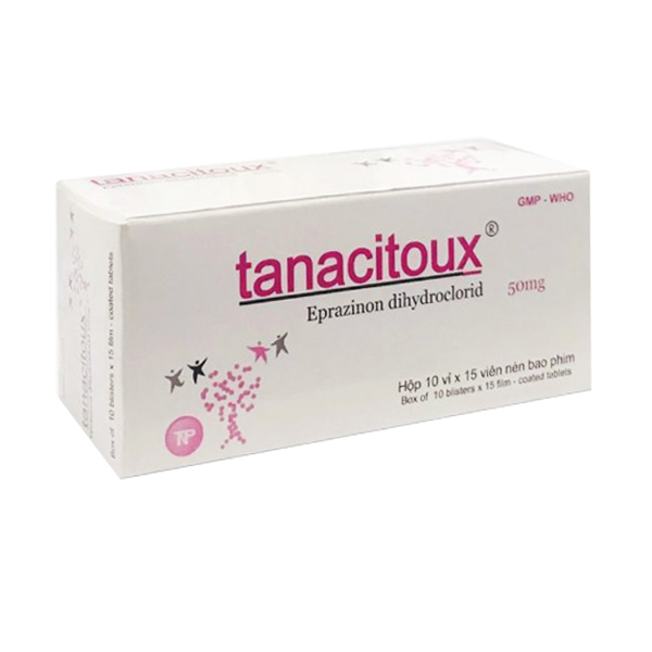 Tanacitoux - điều trị viêm phế quản (Hộp 10 vỉ x 15 viên)