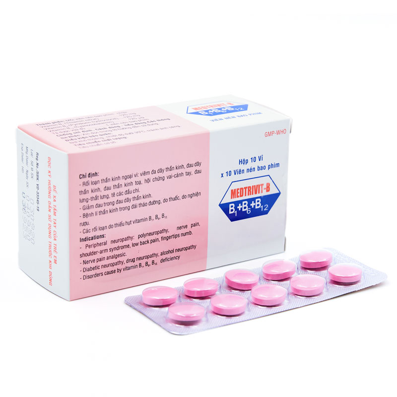 Medtrivit-B, điều trị thiếu vitamin B, rối loạn thần kinh ngoại vi