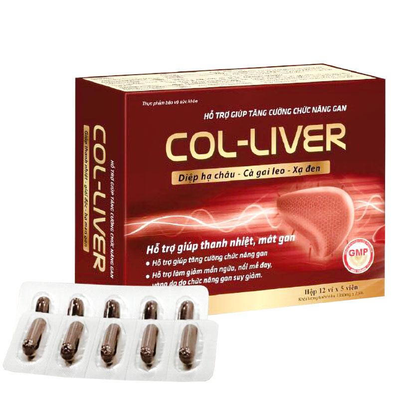 Col-Liver, hỗ trợ thanh nhiệt, mát gan, hỗ trợ giải độc gan