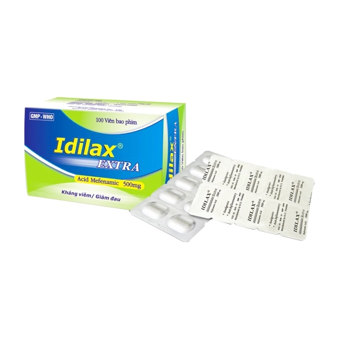 Idilax Extra USA NIC Pharma Điều trị các chứng đau nhẹ (10 vỉ x 10 viên)