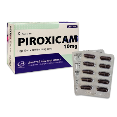 Piroxicam 10 -  điều trị làm giảm triệu chứng của bệnh viêm khớp dạng thấp (Hộp 10 vỉ x 10 viên)