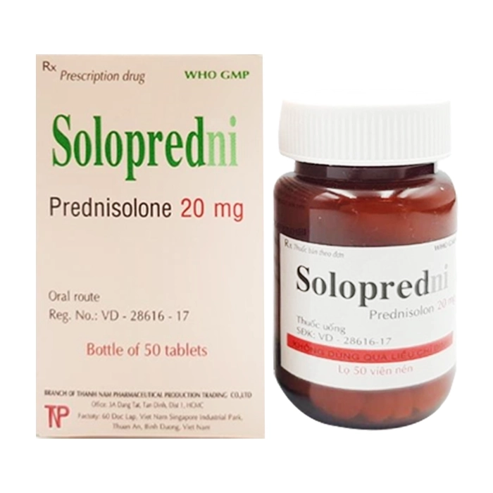 Thuốc kháng viêm Solopredni 20mg Thành Nam 50 viên
