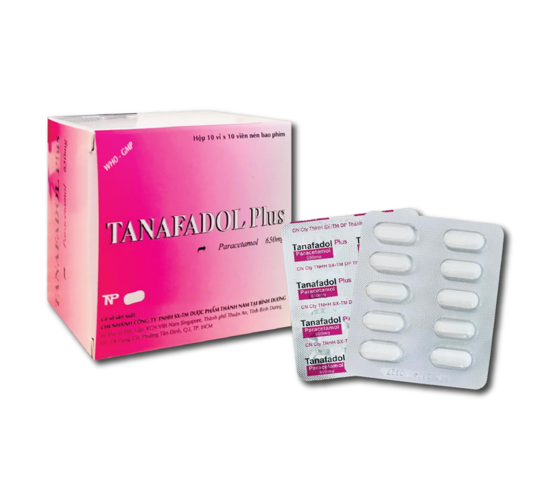 TANAFADOL PLUS - Giảm đau, hạ sốt  (Hộp 10 vỉ x 10 viên)