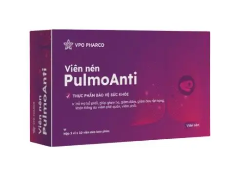 Viên uống PulmoAnti hỗ trợ bổ phổi, giảm ho, giảm đờm
