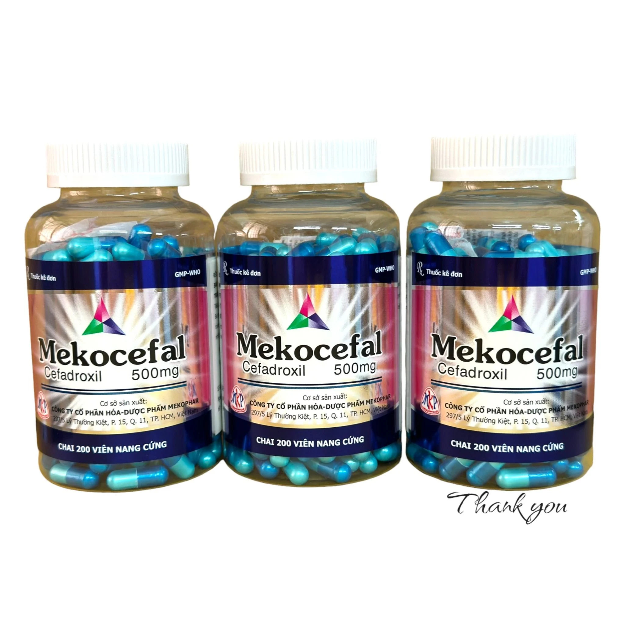 Mekocefal 500mg Mekophar điều trị các chứng nhiễm khuẩn (C/200v)