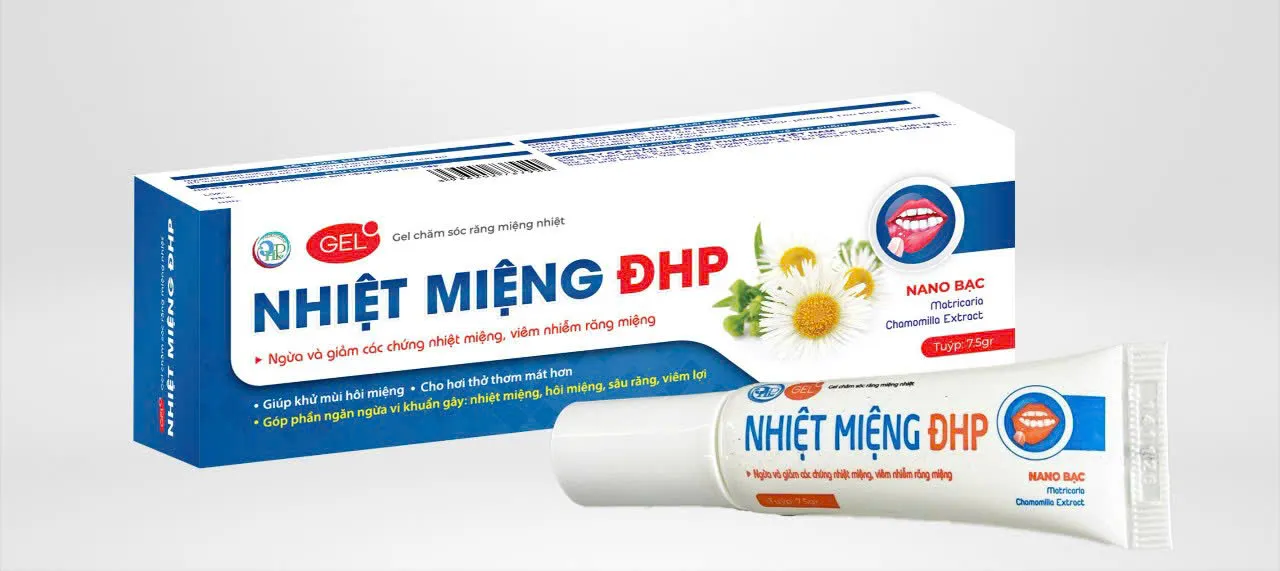 Gel Nhiệt Miệng ĐHP - Giảm Nhiệt Miệng, Hôi Miệng Với Nano Bạc & Chiết Xuất Cúc La Mã