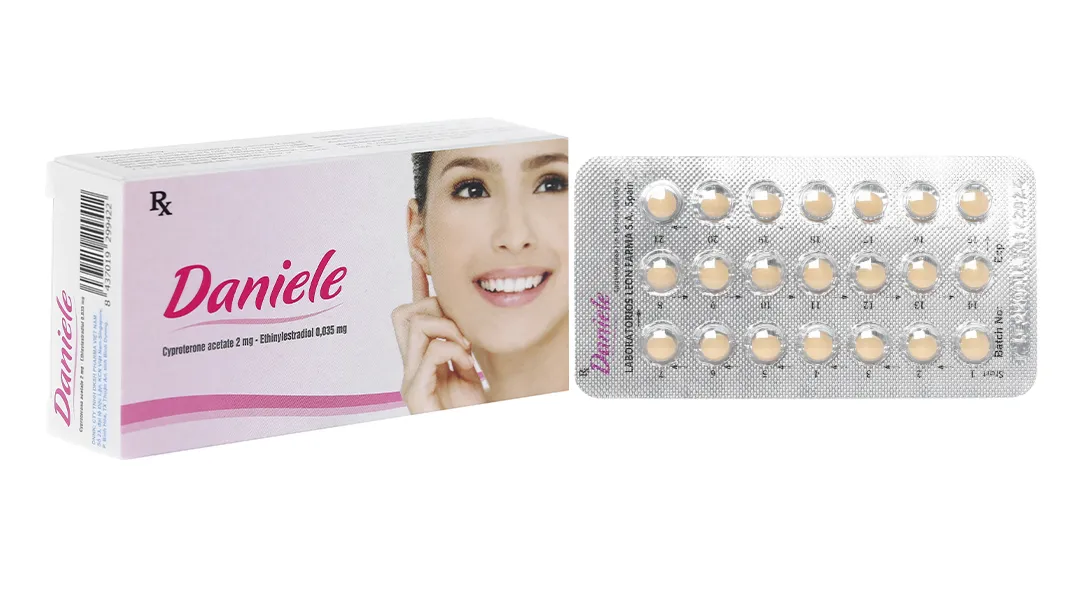 Thuốc Daniele - Tránh Thai & Trị Mụn Trứng Cá - Cyproterone 2mg