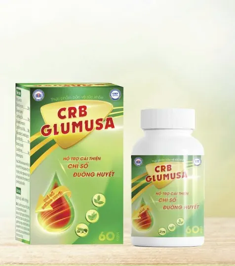 Viên Tiểu Đường CRB Glumusa SANTAFA - Hỗ Trợ Hạ Đường Huyết, Ổn Định Đường Huyết An Toàn