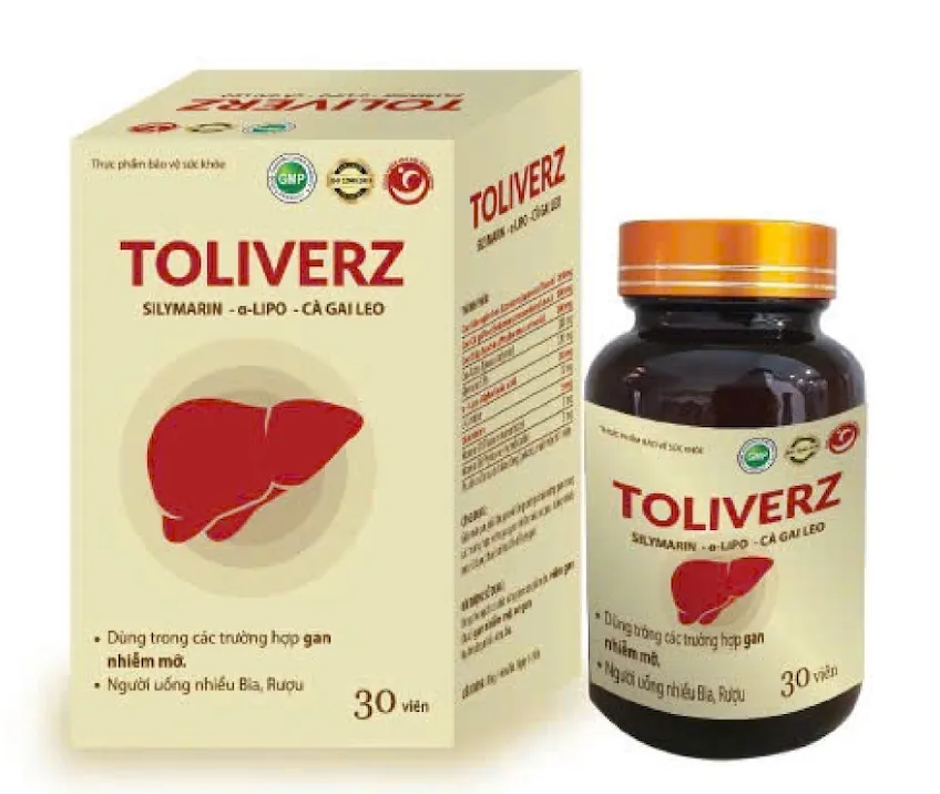 TOLIVERZ TCOPHAR 30 Viên - Hỗ Trợ Gan Nhiễm Mỡ, Viêm Gan, Giải Độc Gan Tự Nhiên