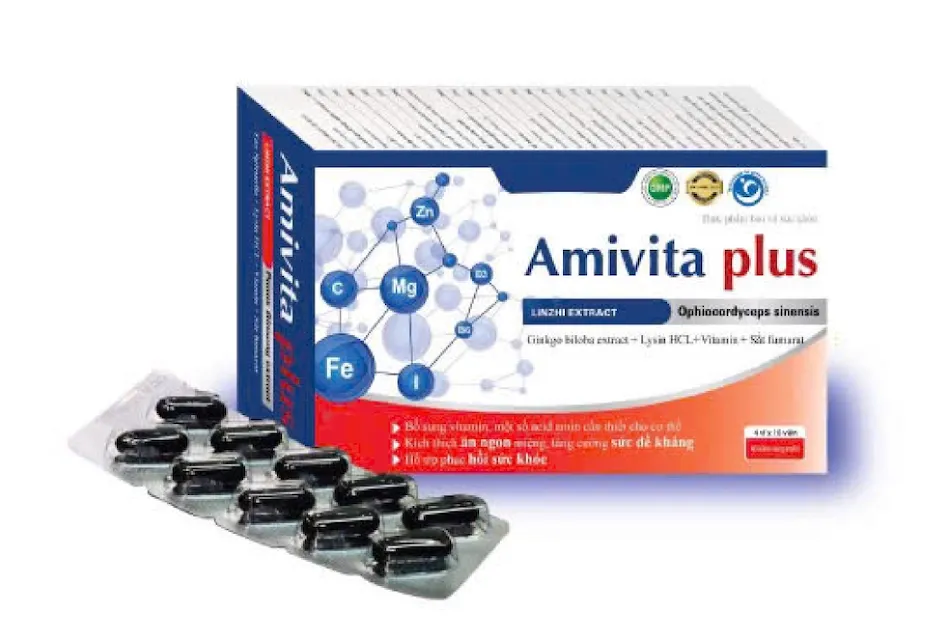 AMIVITA PLUS TCOPHAR - Vitamin Tổng Hợp 30 Viên Tăng Sức Đề Kháng, Phục Hồi Sức Khỏe